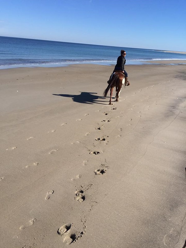 Riding horses at the beach 2016